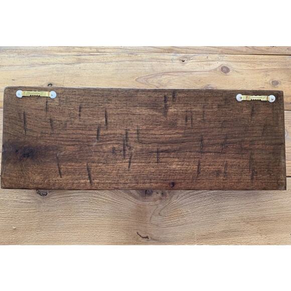 Handcrafted Rustic Farmhouse Wooden Hat Rack - 4 Hanger - Picture 3 of 6